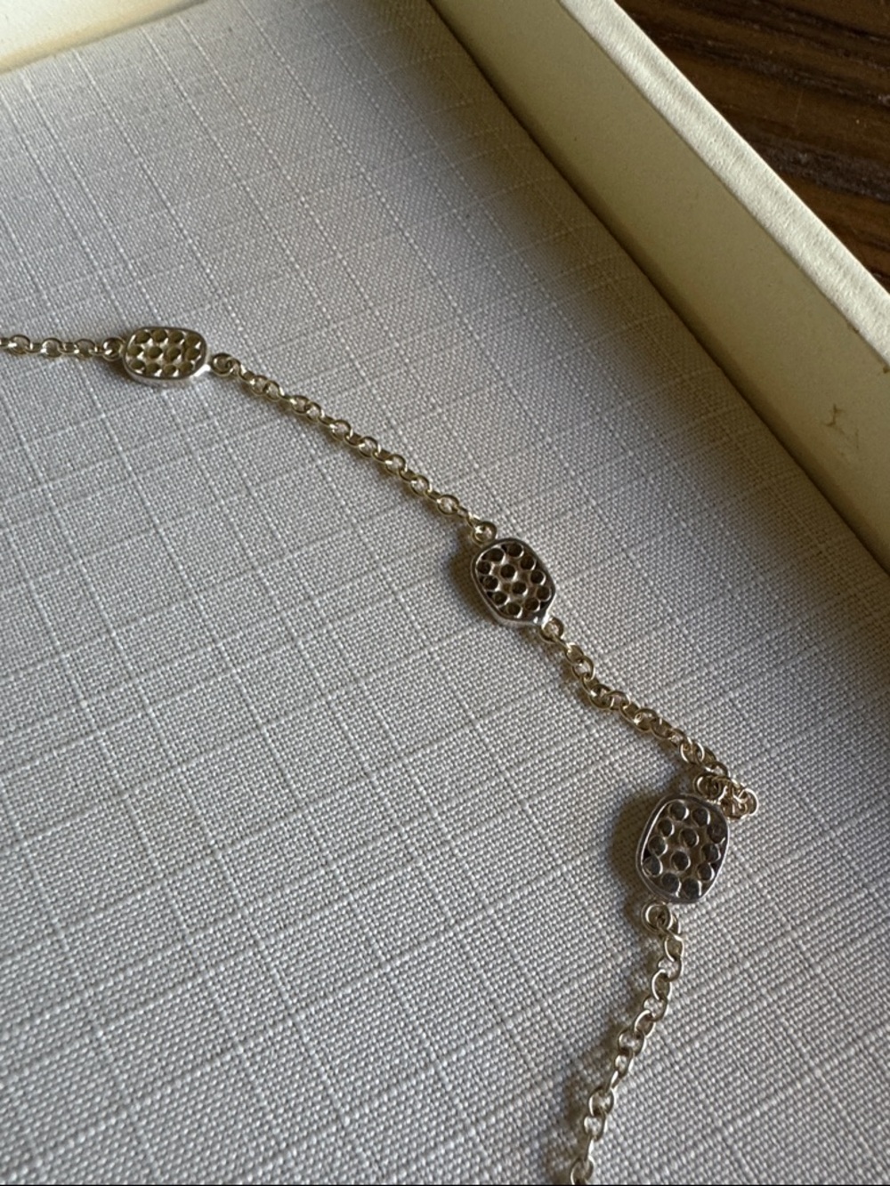 Anna Beck Oval Multi-Disc Sterling Silver 18k Gold Plated Necklace - Picture 5 of 7